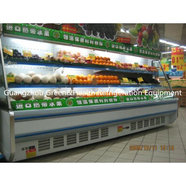 Quality Upright Open Chiller Supermarket Showcase Dairy Display Multi deck Open Cooler for sale