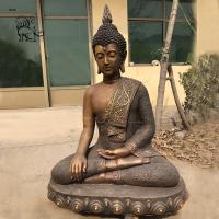 China Bronze Buddha Statues Garden Sitting Budda Sculpture Garden Life Size factory