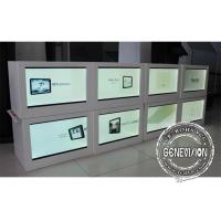 Quality HD 21.5 Inch Led See Through Screen / Right Angled Transparent Lcd Panel Box for sale