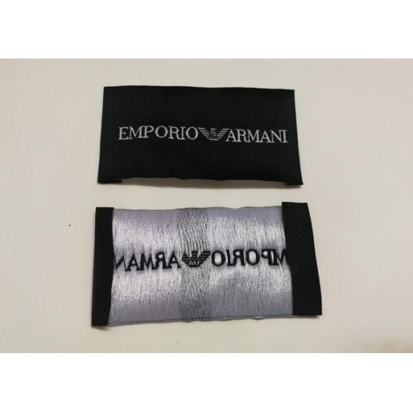 Quality Personalized Sewing Labels Woven Name Tags Woven Neck Labels With Logo for sale