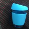 China 350ml Borosilicate Glass Coffee Mug Cup Silicon Lid Sleeve LFGB SGS factory