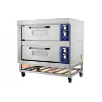 China 2 Decks 4 Trays Electric Far-Infrared Bakery Oven Stainless Steel Exterior Independent Chambers and Temperature Control factory