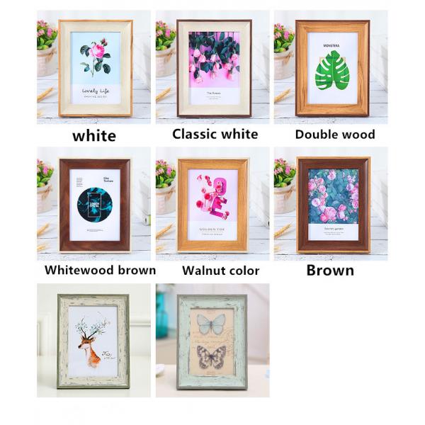 Quality American Style Custom Photo Frame , 7 Color Wooden Wedding Picture Frames for sale