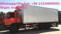 China durable best price dongfeng 6*4 LHD 210hp 15tons refrigerator truck for sale, Wholesale OEM customized cold room truck factory