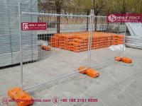 China Temporary Mesh Fence | 2.1mX2.4m width | recycled rubber feet | Hesly China Factory Exporter factory