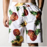 China 2019 Pinapple  swim trunks best mens board shorts swimming trunks with shorts inside factory