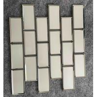 China Iridescence 1.36kgs Subway Glass Mosaic Tile , Countertop 300x300mm Decor Floor Tiles factory