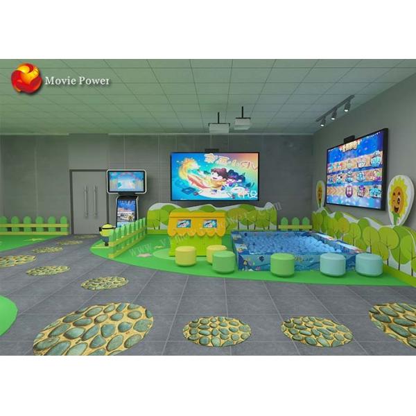 Quality VR Amusement Park Indoor Interactive Projection Children Painting Game Machine 1.5 KW for sale