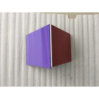Quality Silver / Purple ACP Aluminium Composite Panel Smooth Surface For Wall Decoration for sale
