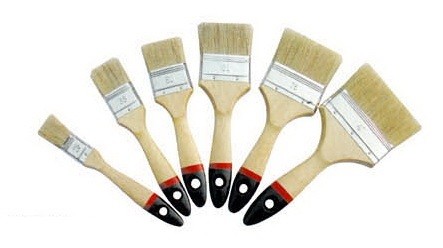 Quality 2" White Bristle Paint Brush Bulk with Wood Handle for sale