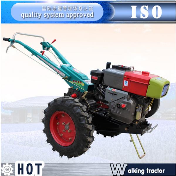 Quality 10hp Two Wheel Walking Tractor , ISO 2WD Power Steering Tractor for sale