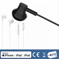 China Apple MFi Certified Mono Earphone With Lightning Connector factory