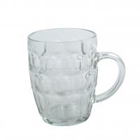 China Customized Personalized Glass Beer Mug Transparent 20 Ounces factory