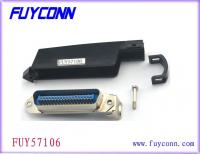 China Male Centronic Solder Type 36pin connector With 90 degree Plastic Hood factory