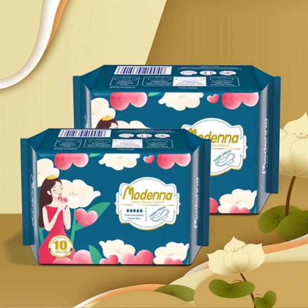Quality Eco Friendly Menstrual Overnight Sanitary Pads Feminine Hygiene Soft Period Pads for sale