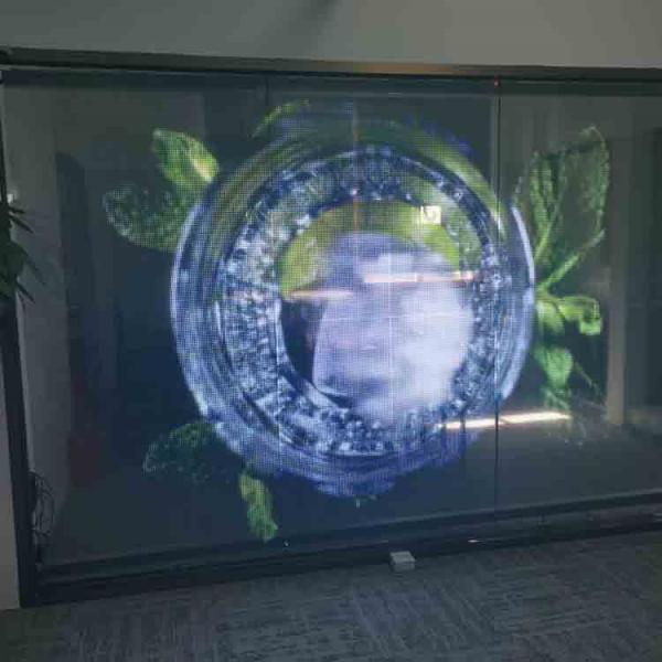 Quality Flexible LED Transparent Film Screen Easy Installation For Advertising LED Panel for sale