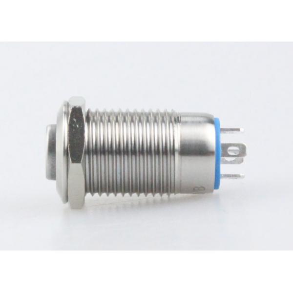 Quality 12mm LED Metal Push Button Switch 12V 36V , Illuminated Momentary Push Button for sale