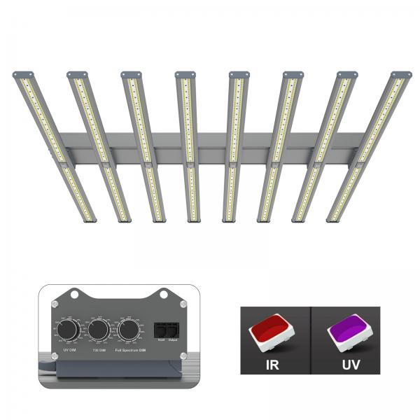 Quality 800W 1000W UV IR Greenhouse LED Grow Lights 3 Channel Spectrum Adjustable for sale