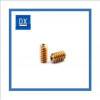 China Copper Anodizing Brass Worm Gear For Heavy Duty Equipment factory