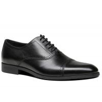 China Oxford Genuine Leather Men Dress Shoes , Luxury Lace Up Derby Shoes For Men factory