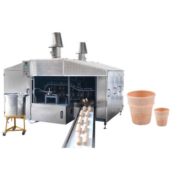 Quality 1.0HP Automatic Wafer Making Machine , Ice Cream Wafer Machine With 4-5 LPG Consumption for sale