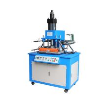 China Pneumatic Semi Auto Golden Foil Leather Flatbed  Hydraulic Hot Foil Gold Stamping Machine For Bags factory