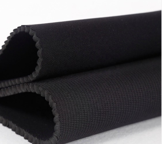 China Knitted Ribbed Neoprene Fabric , 10-13 Degree Hardness 5mm Neoprene Sheet factory