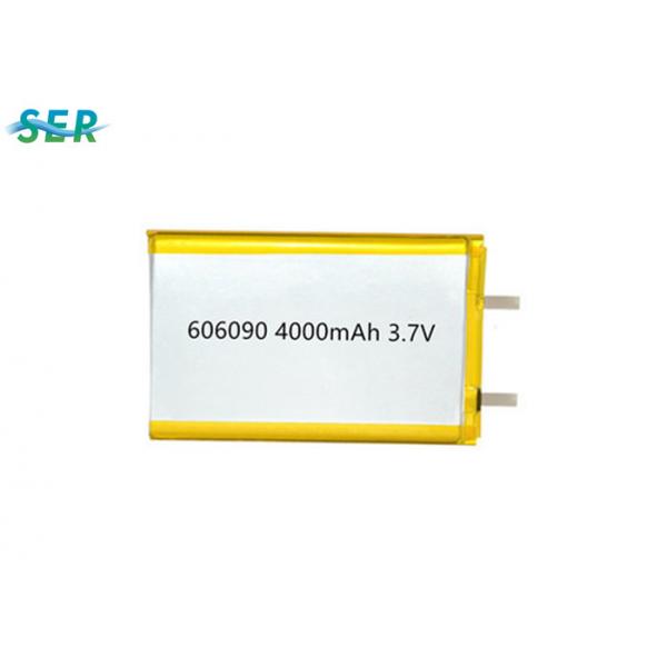 Quality Power Tools Lithium Polymer Rechargeable Battery 3.7v 4000mah 606090 Cycle Life for sale