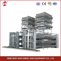 China Bird Friendly Galvanized Steel Cage System For Layer Farming Rose factory