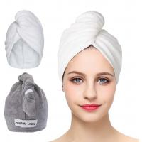 Quality Super Absorbent Women Microfiber Turban Towel For Long Hair for sale
