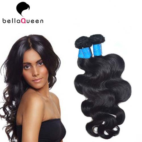 Quality Natural Black 6a Virgin Burmese Remy Hair Extension , Body Wave Human Hair Weaving for sale