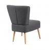 China Fine Modern Fabric Accent Chair Covers Wooden Legs Black Plastic Simplicity factory