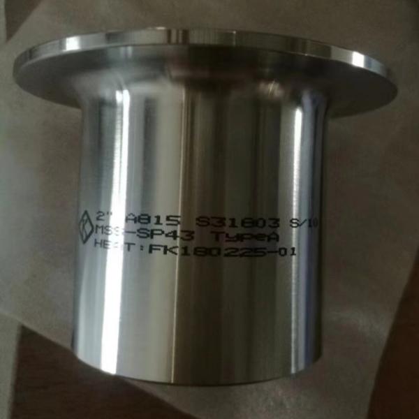 Quality Duplex Stainless Steel Stub Ends , ASTM A815 UNS S31803 Steel Weld Pipe Fittings for sale