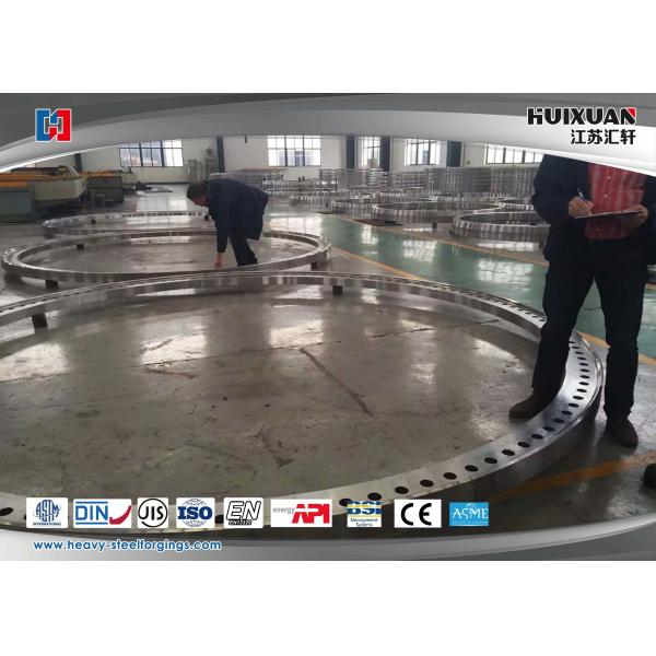 Quality 4140 Q345D 50Mn Industrial Forged Flanges Large Scale 9000MM Diameter for sale
