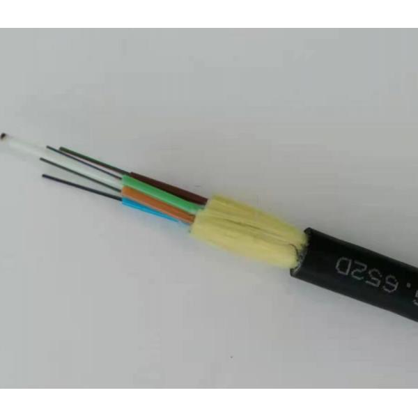 Quality Outdoor Aerial Fiber Optic Cable ADSS 100m Span Single Mode All Dielectric 24 Cores for sale