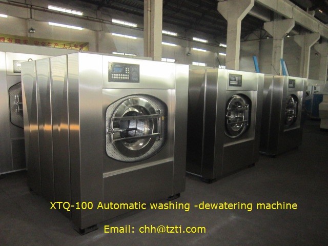 China Hotel laundry machine 100kg Fully automatic laundry machine Stainless steel Computer frequency conversion factory