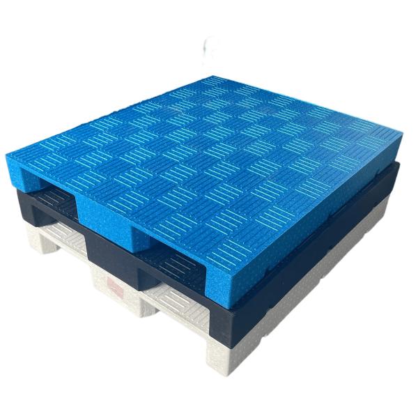 Quality Heavy Duty Plastic Pallet Freezer Spacer EPP Foam Pallet 2 Way Entry for sale