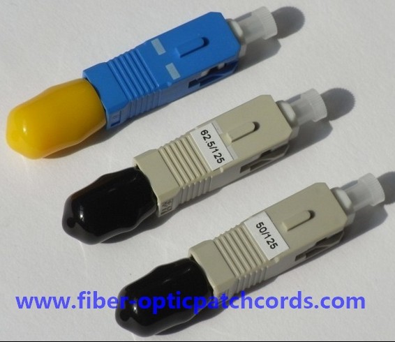 Quality Single / Multi Model Fiber Optic Fast Connector Plastic Material for sale