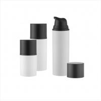Quality Single wall 15ml 30ml 50ml round cosmetic bottle airless pump PP PCR Material for sale