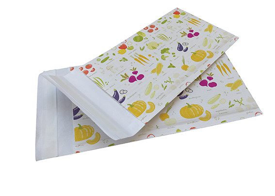 Quality No Plastic White Corrugated Kraft Paper Padded Envelopes Eco Friendly for sale