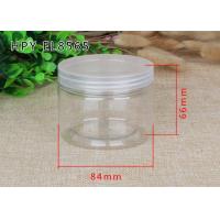 Quality Screw Lid Plastic Bottle Clear Plastic Cylinder Coffee Tea Sugar Canister Sets for sale