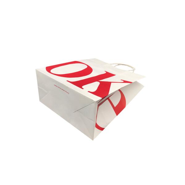 Quality Unique Sustainable Personalised Paper Bags / Custom Printed Grocery Bags for sale