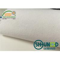 China Plain Weave Cotton Brush Shirt Interlining White Flat Coating factory