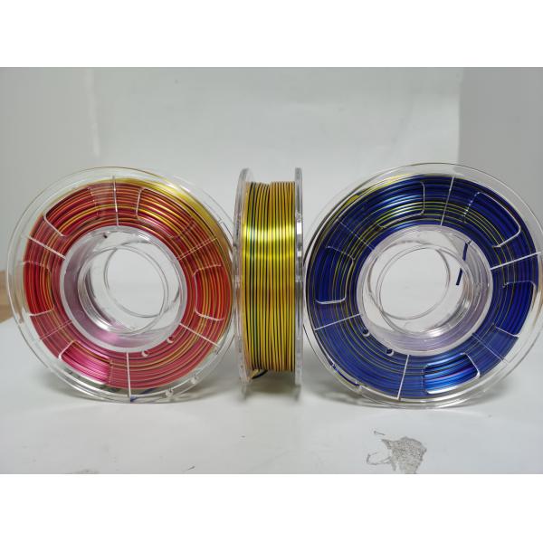 Quality trip color 3d printer filament,silk filament, 3d printer filaments for sale