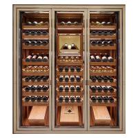 China Stainless Steel Wine Cabinet With Glass Door Luxury Freestanding Wine Rack Cabinet factory