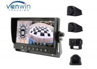 China IPS HD Car Tft Lcd Monitor 7 Inches 360° Around Bird View Cameras System 12~24V factory