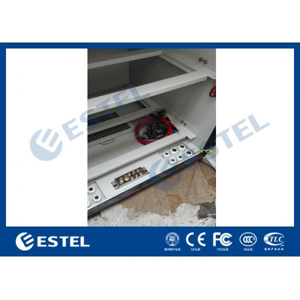 Quality Outdoor Pole Mount Enclosure , Telecom Battery Cabinet With DC48V Air Conditione for sale