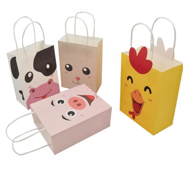 Quality Craft Custom Paper Shopping Bags FCS Cmyk Printing Eco Friendly for sale