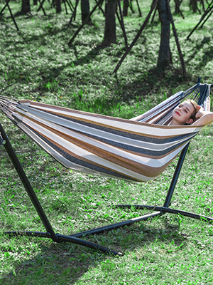 PNAEUT DOUBLE hammock with stand