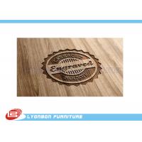 china Durable Display Wood CNC Engraving Logo / Wood Label Sign For Exhibition